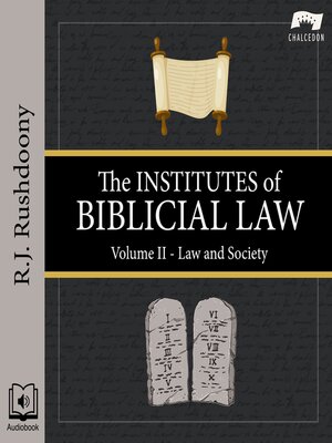 cover image of The Institutes of Biblical Law, Volume 2